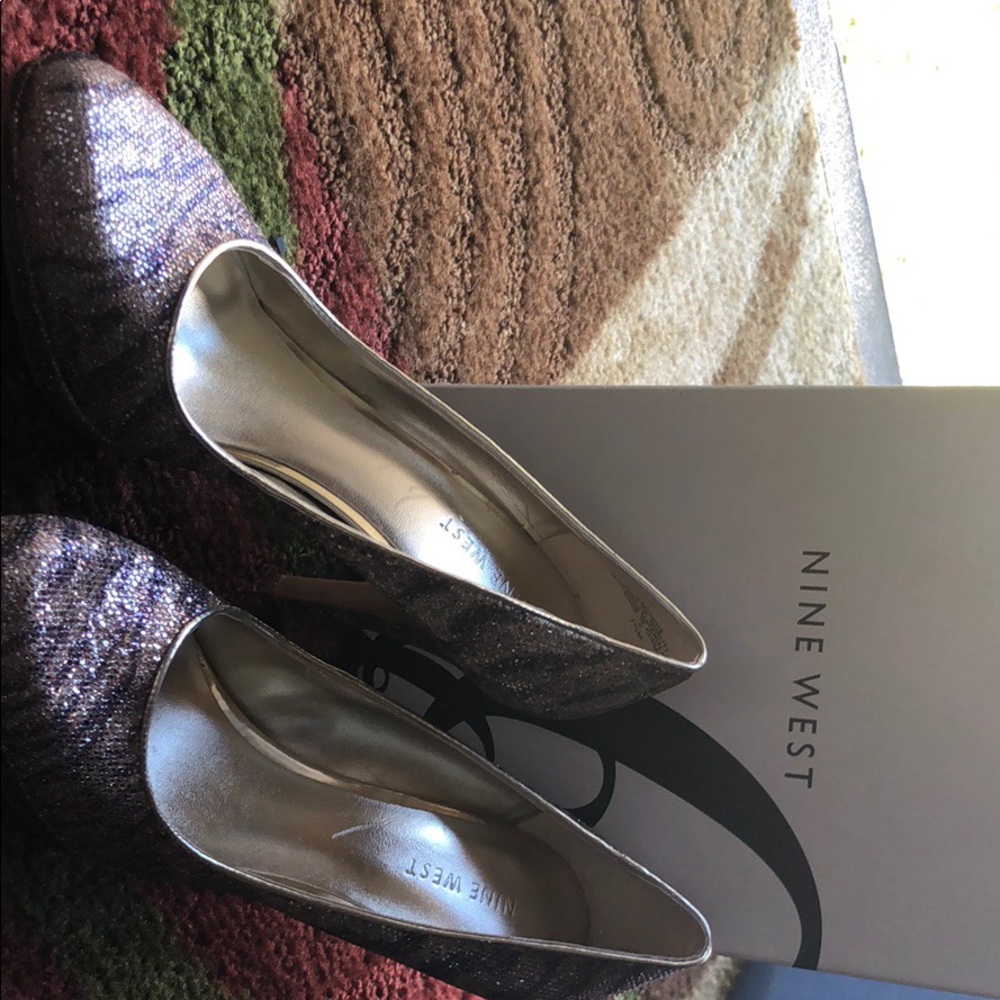 Nine West Taupe Leopard Heels